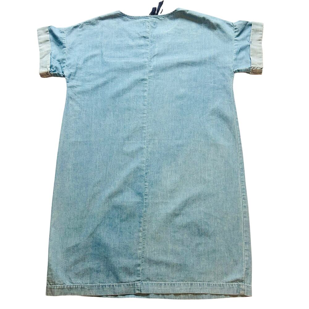 Old Navy Embroidered Cotton Shift Dress Size M Boho - Picture 4 of 16